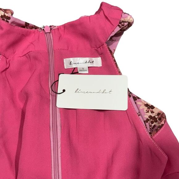 Line & Dot Pink Floral Blouse - Picture 10 of 10